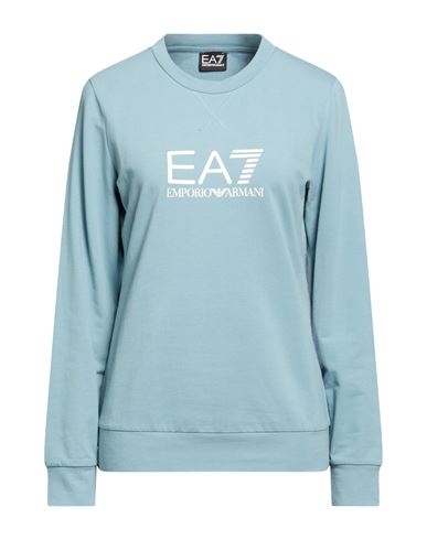 Woman Sweatshirt Slate blue Size XS Cotton, Elastane