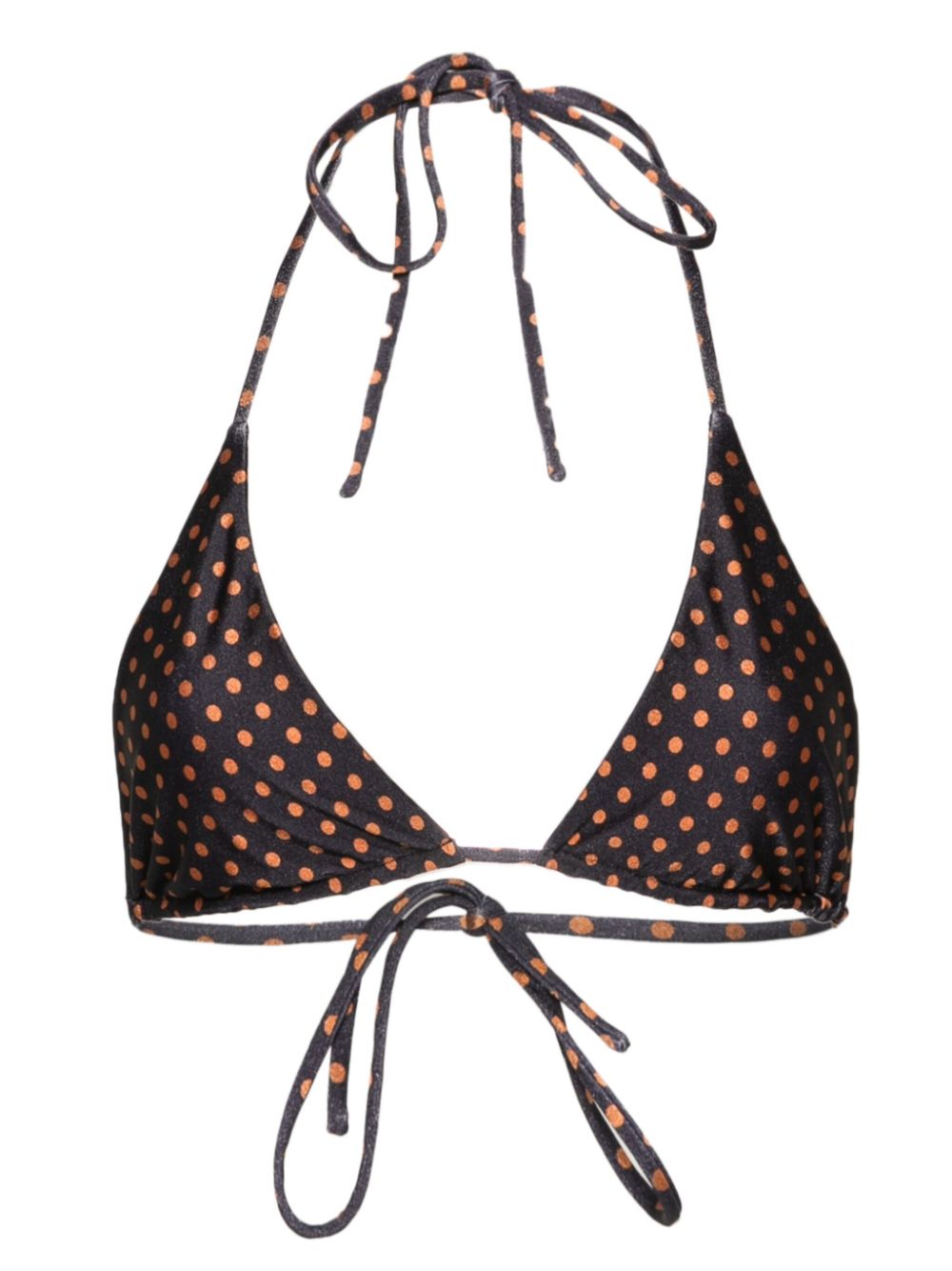 Lattea polka-dot bikini top - Grey