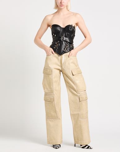 Woman Jeans Beige Size 27 Cotton