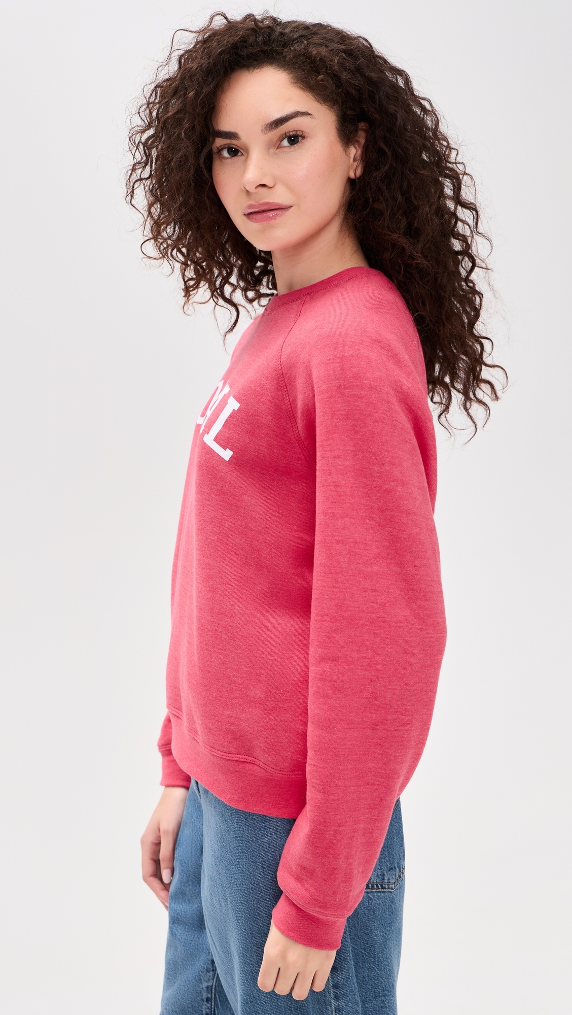 Raglan Sweatshirt Heathered Red
