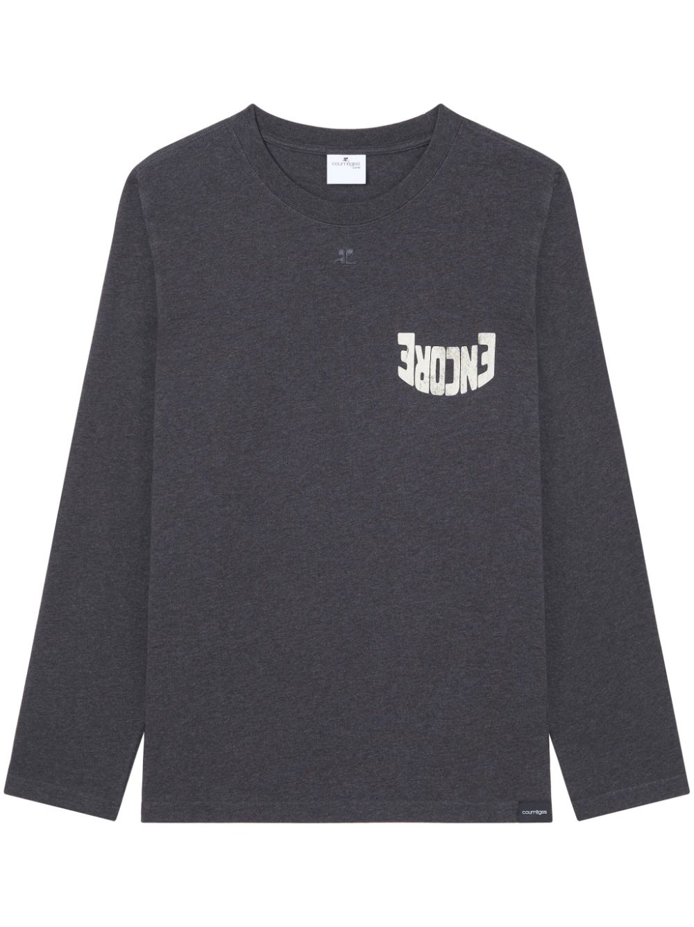Encore long-sleeved cotton T-shirt - Grey