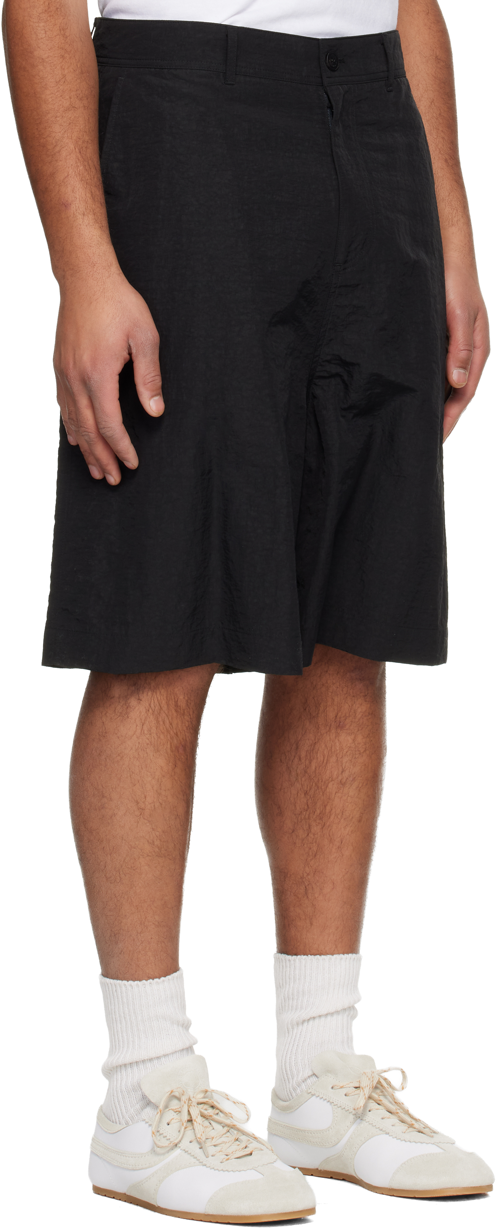 Black Adjustable Bermuda Shorts