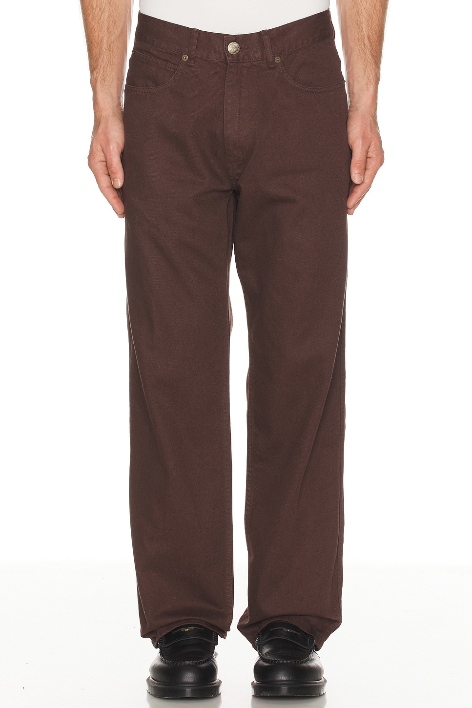 Palmes Coarse Trousers in Brown - Brown. 50 also