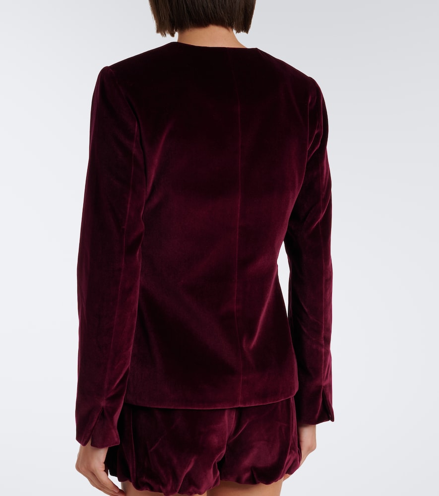 Maria cotton velvet jacket