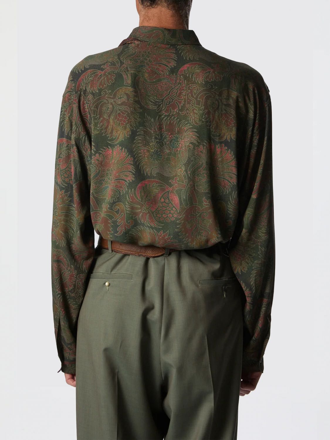 Shirt Men color Green