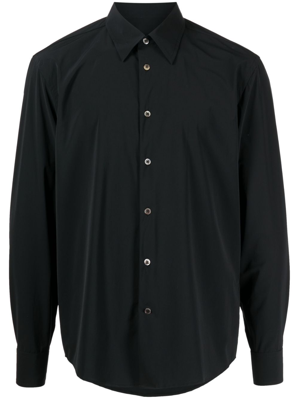 Long-sleeve buttoned shirt - Black