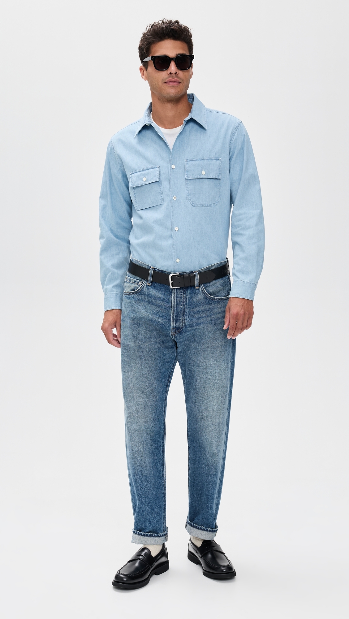 Pacific Denim Shirt Light Wash Indigo