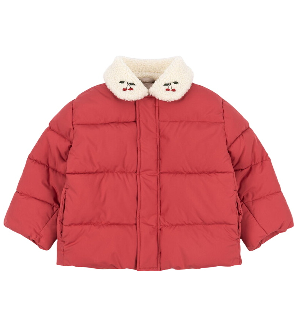 Konges Sløjd Puffer Jacket - Alpi Collar - Cardinal - Konges Sløjd - 6 Y 116 - Down Jacket