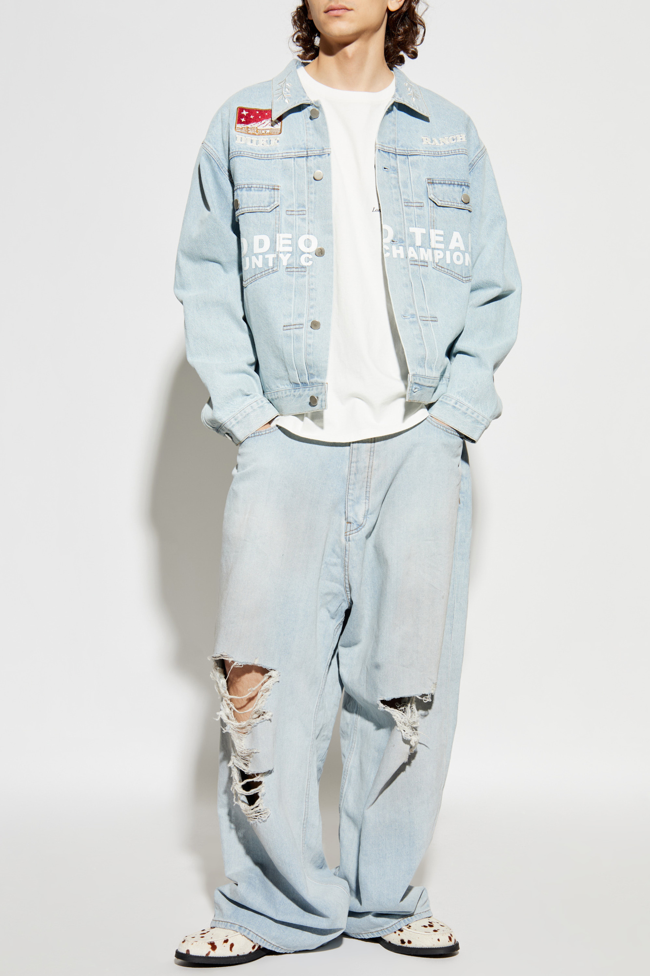 Denim Jacket, Men's, Light Blue