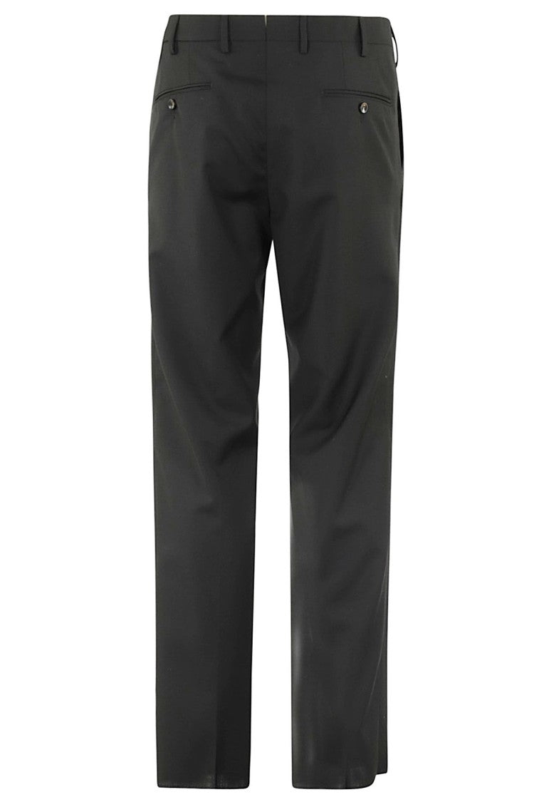 Tailored Black Wool Pants With Classic Design