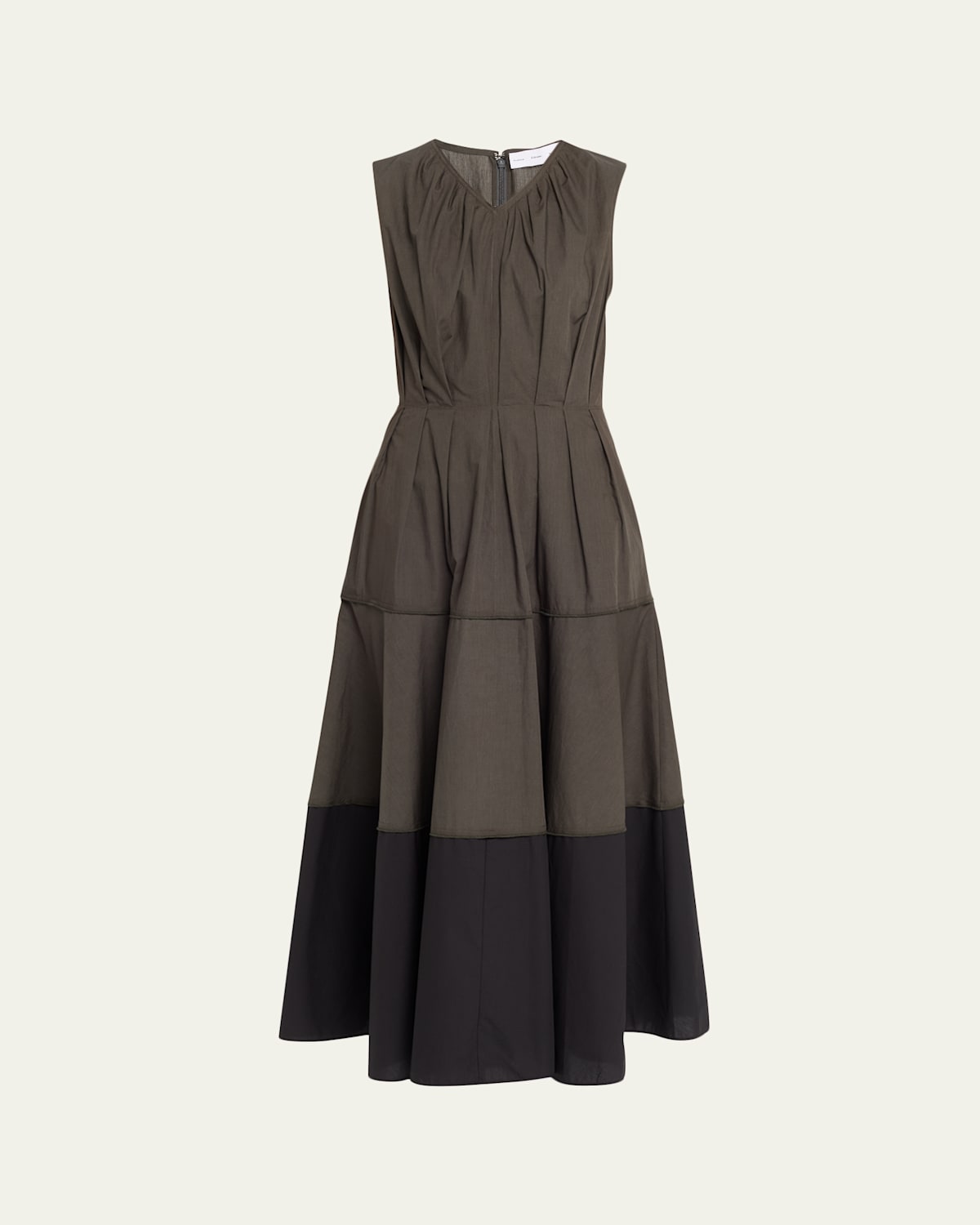 Kailey Tiered Poplin Maxi Dress