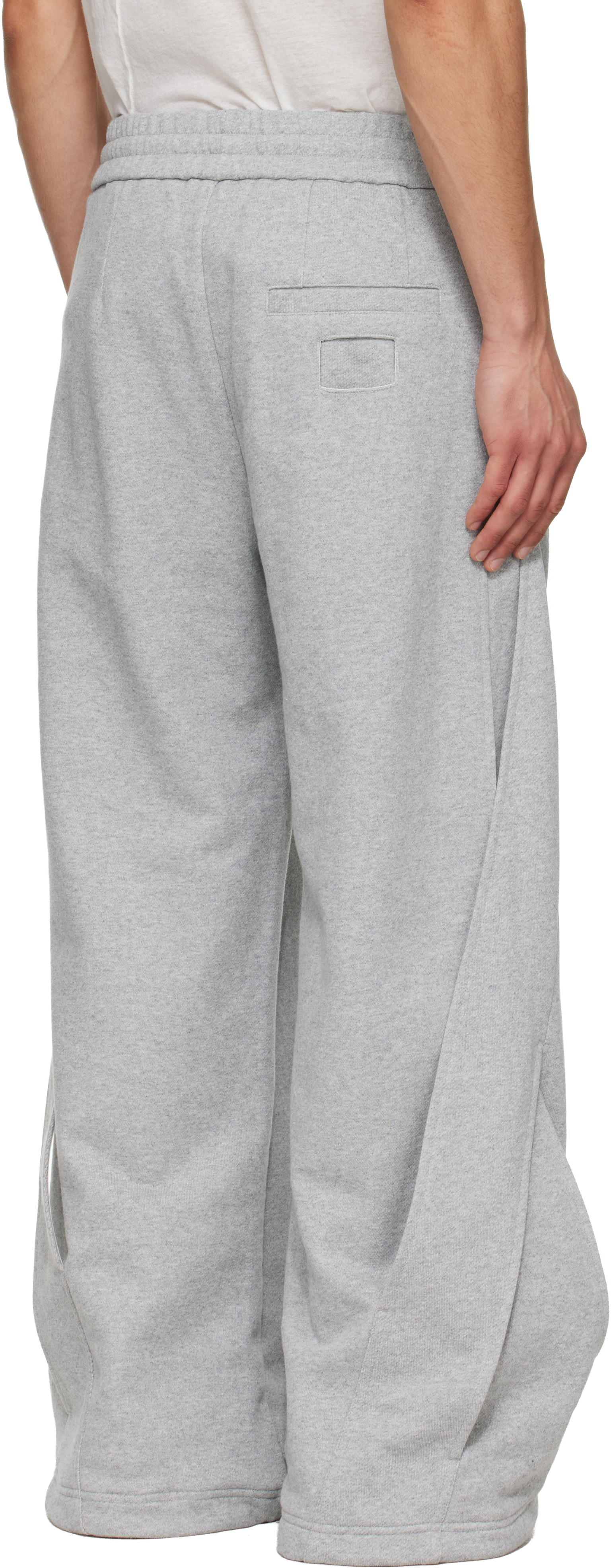 Gray Interweaved Sweatpants