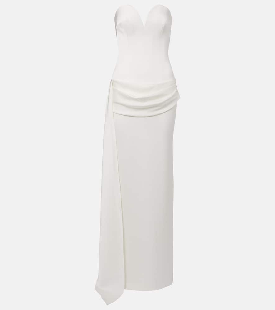 Alex Perry Bridal draped strapless gown