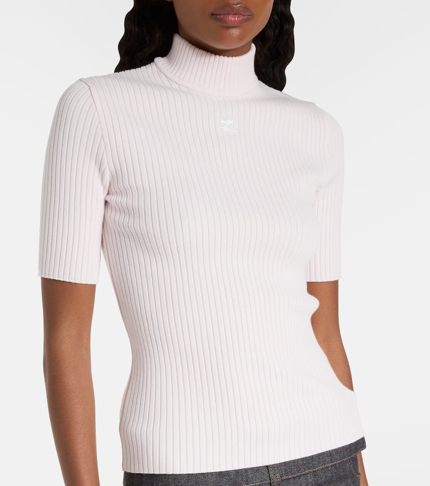 Courrèges Reedition ribbed-knit top
