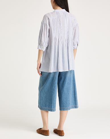 Woman Shirt Light grey Size S Cotton