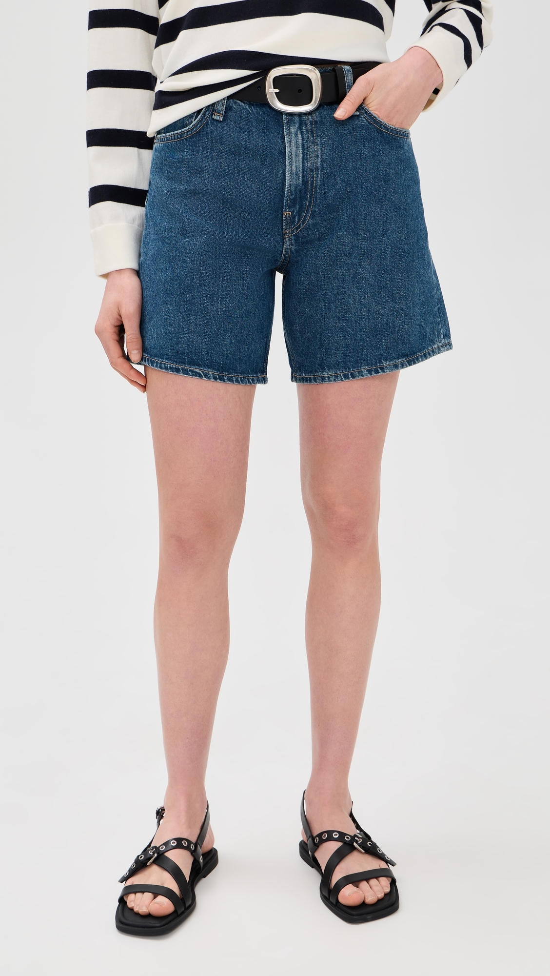 Kaia Denim Shorts Cornflower