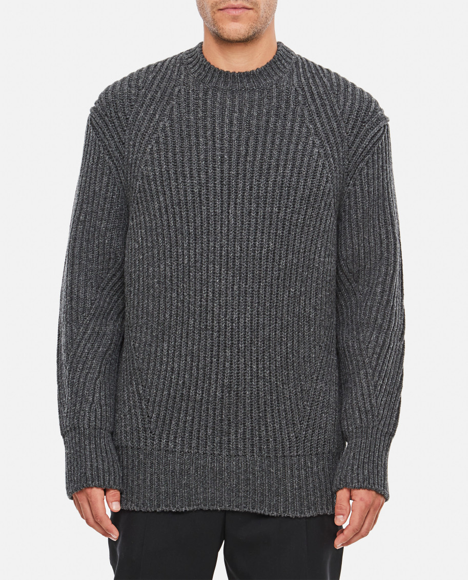Ribbed-Knit Wool Jumper