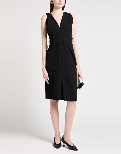 Woman Midi dress Black Size XL Polyester, Elastane