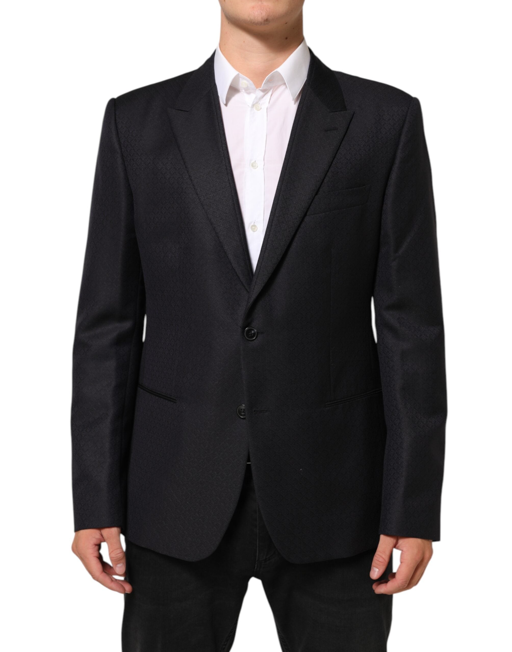 Wool Blazer — Black