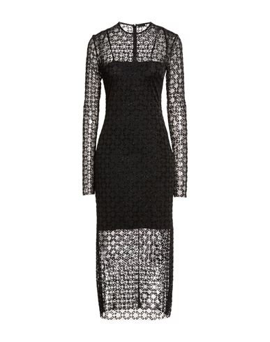 Woman Midi dress Black Size M Polyamide, Elastane