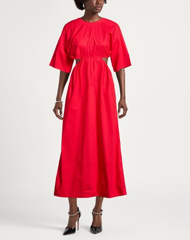 Woman Midi dress Red Size XS Cotton