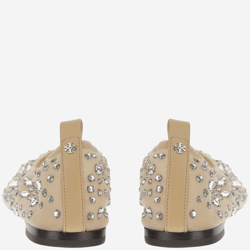 Embellished Fabric Ballerinas