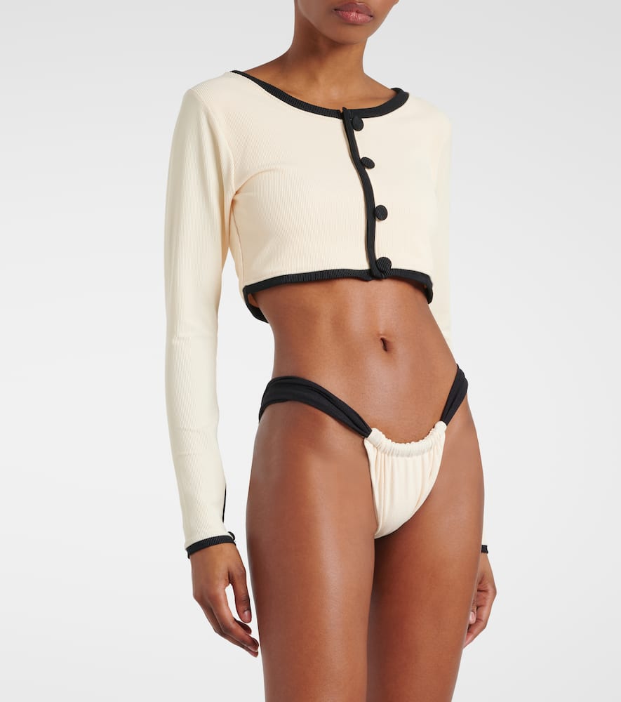 90s colorblocked bikini bottoms