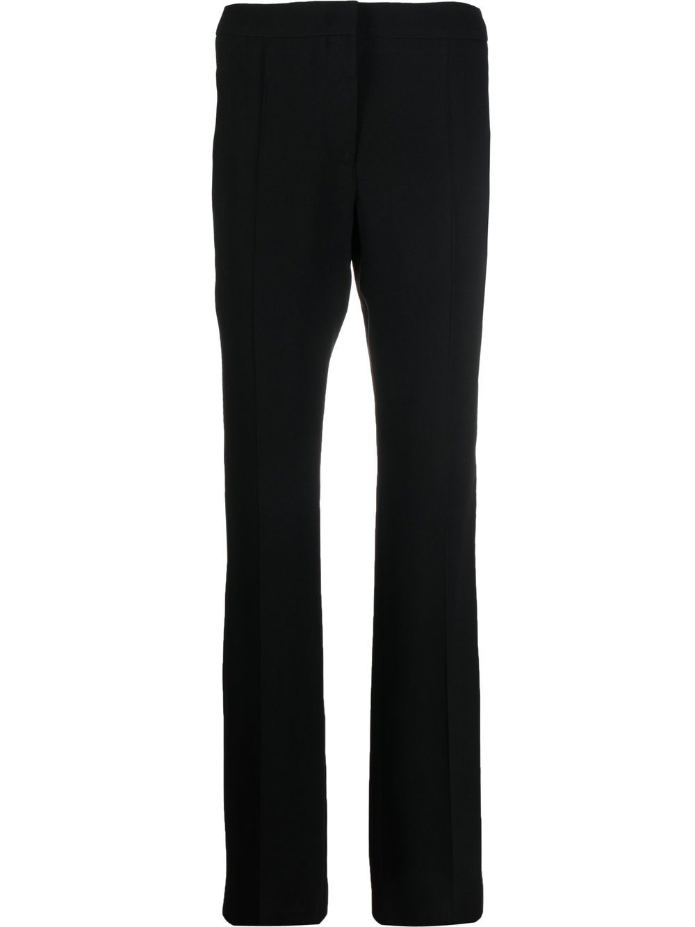 Tailored straight-leg trousers - Black