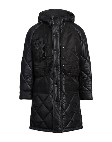 Man Puffer Black Size M Polyester, Nylon