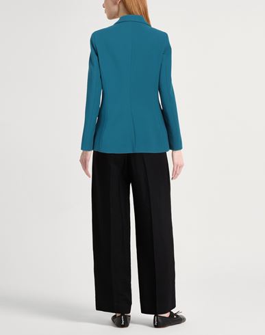 Woman Blazer Deep teal Size 10 Polyester, Viscose, Elastane