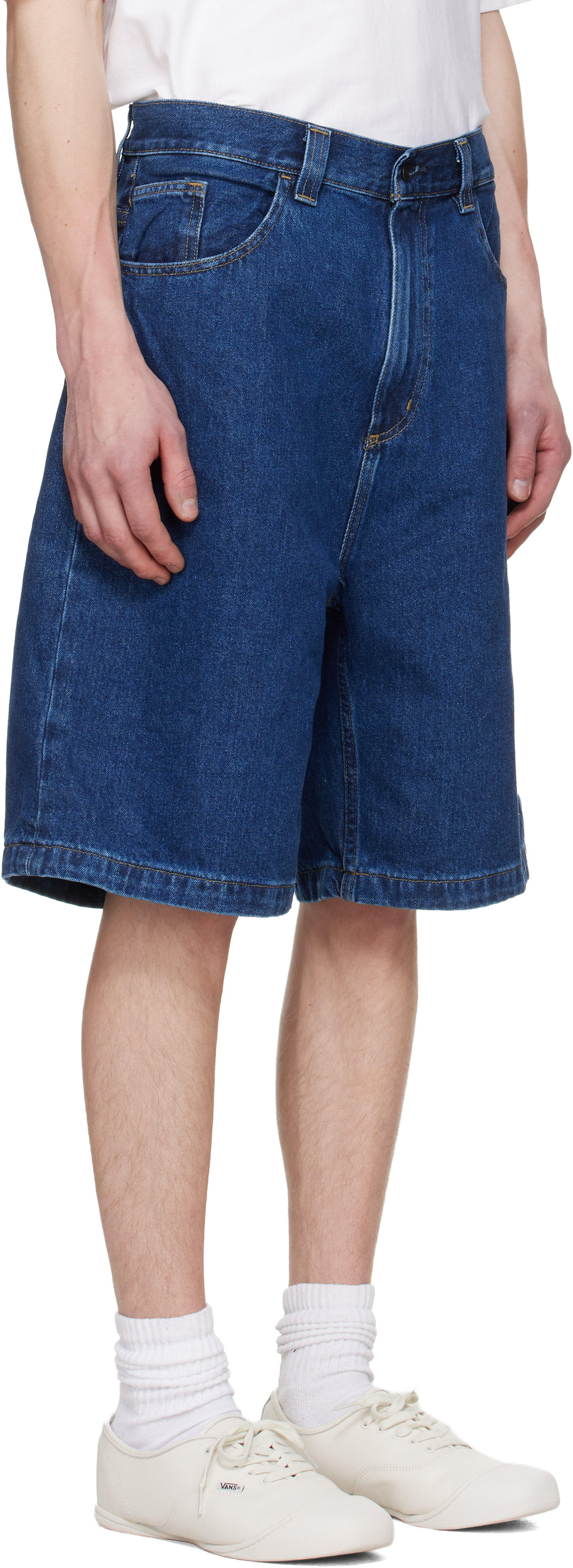 Navy Brandon Denim Shorts