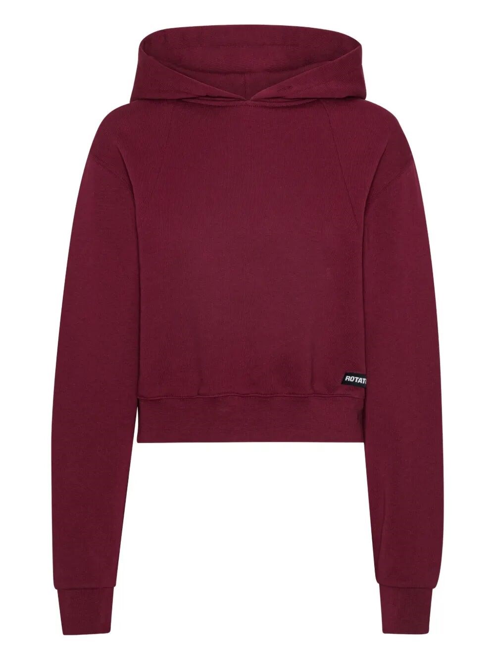Terry Back Cropped Hoodie