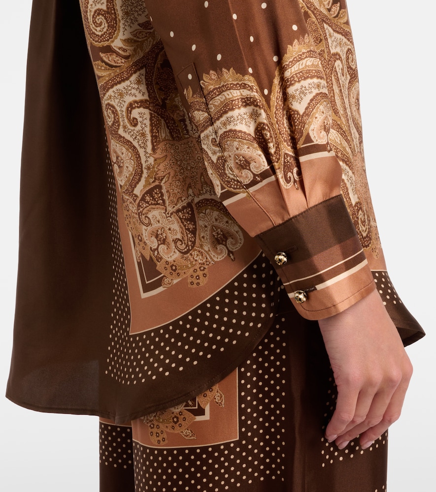 Luna paisley silk shirt