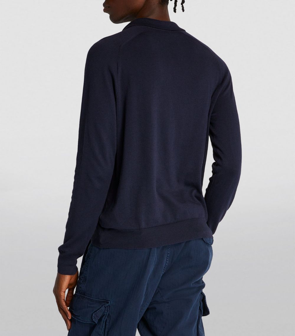 Sea Island Cotton-Cashmere Polo Shirt
