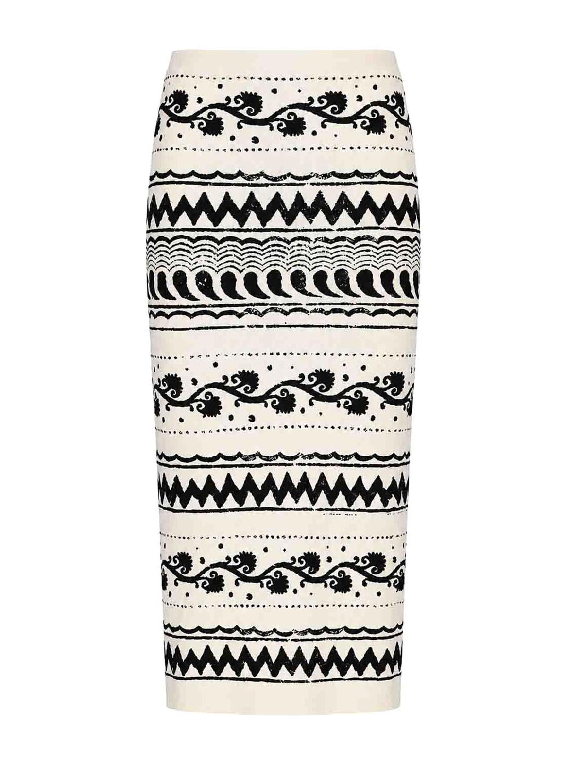 Jacquard Viscose Knit Skirt