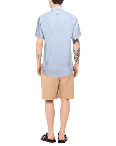 Man Shirt Sky blue Size 0 Cotton