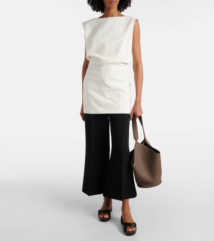 Toma cotton canvas minidress