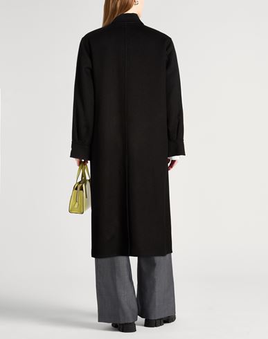Paltò Woman Coat Black Size 10 Wool, Nylon