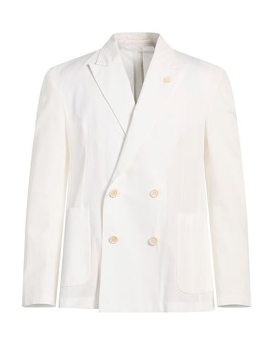 Man Blazer Ivory Size L Cotton