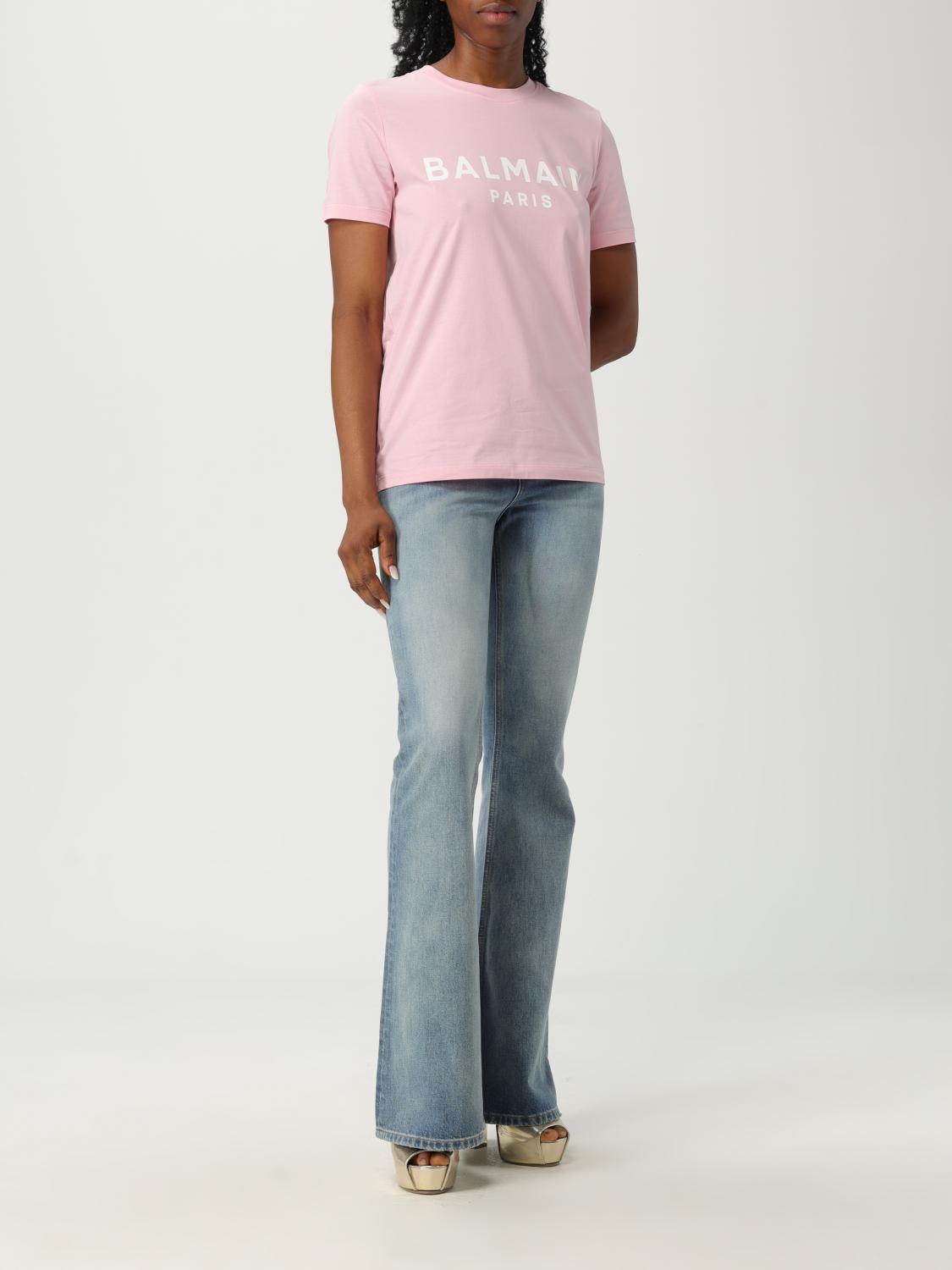 Balmain logo-patch jeans - Blue