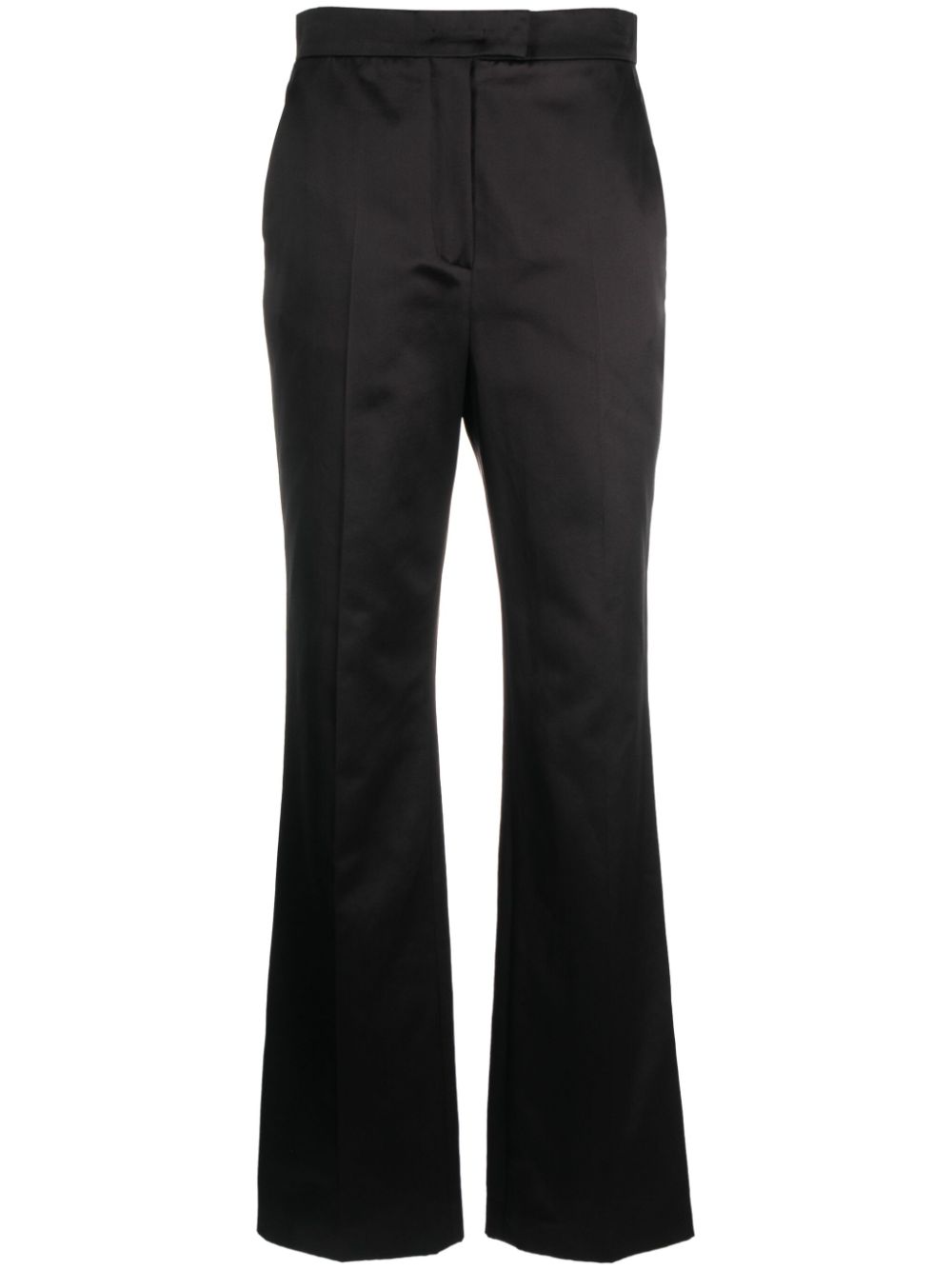 Bootcut satin trousers - Brown