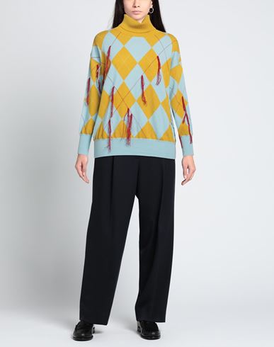 Woman Turtleneck Ocher
