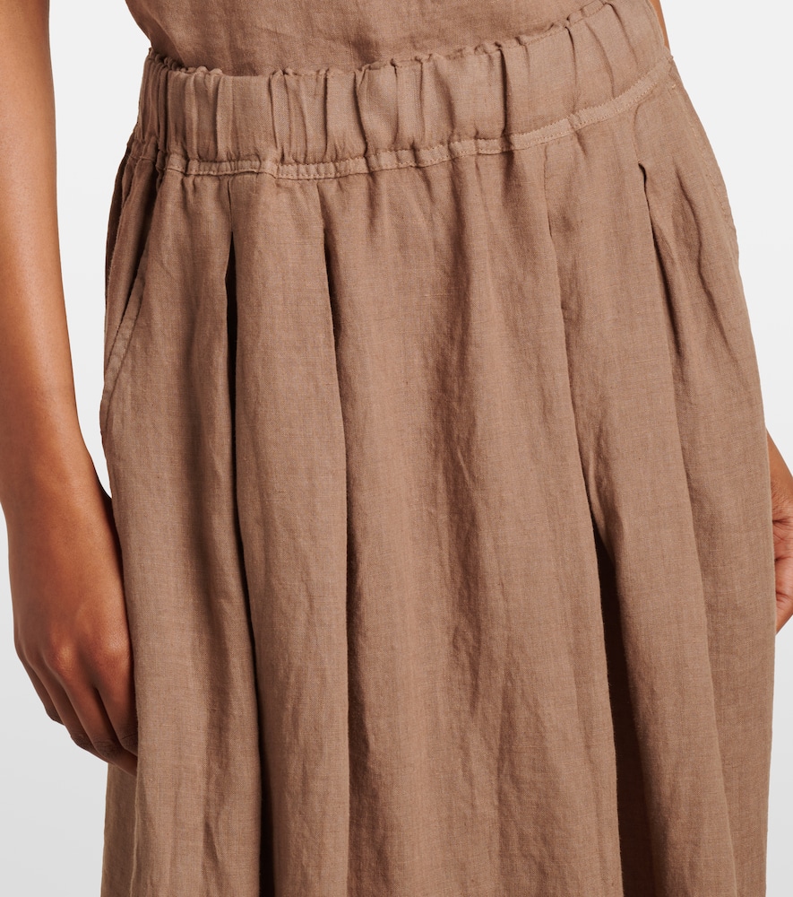 Linda linen maxi skirt