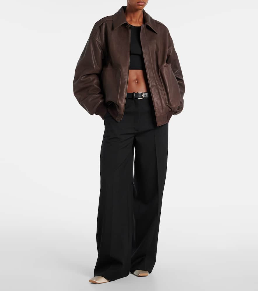 Pamela ribbed-knit cotton-blend crop top
