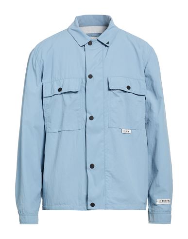 Man Jacket Light blue Size 36 Polyamide