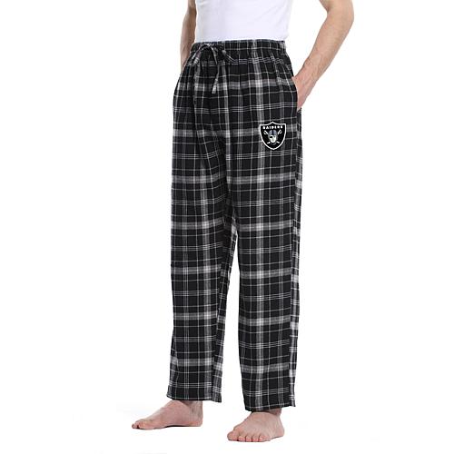 Officially Licensed Men's Plaid Flannel Pant by Concept Sports-Raiders