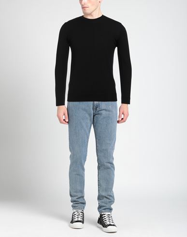 Alpha Studio Man Sweater Black Size 44 Merino Wool