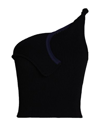 Woman Top Black Size 4 Viscose, Polyamide