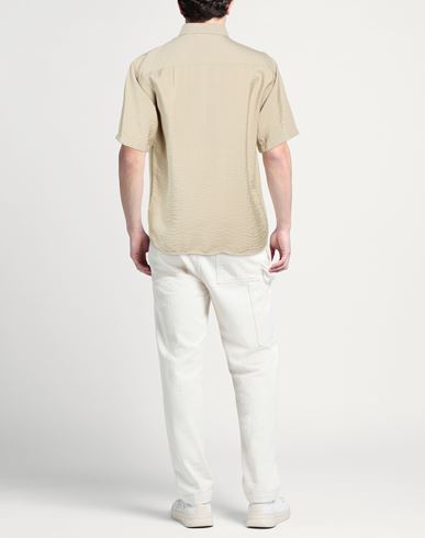 Man Shirt Khaki Size S Modal, Polyamide