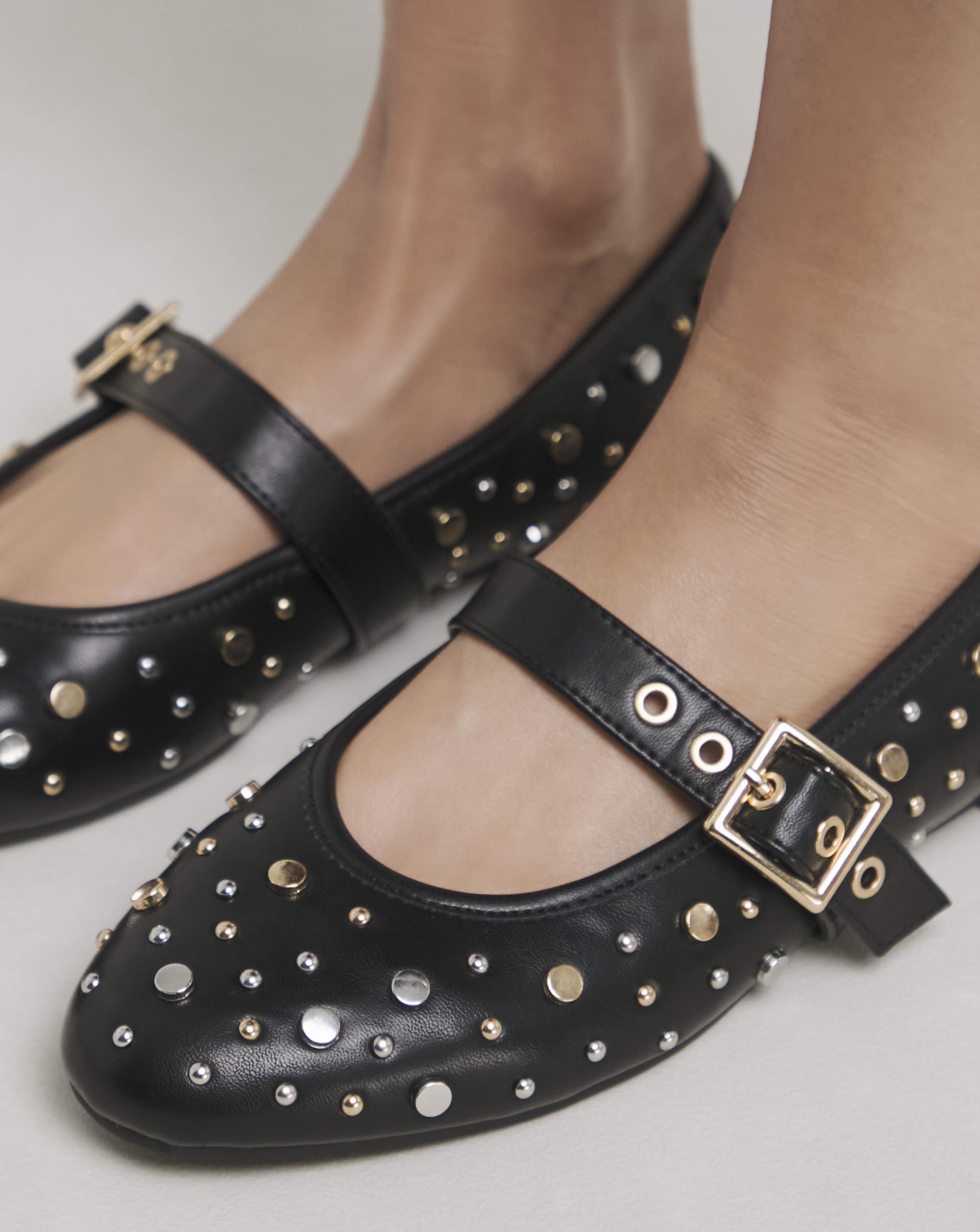 Embellished Mary Jane Flat Show Wide